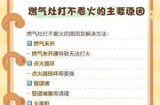 炉具打不着火的原因及解决方法（探寻炉具无法点火的根源）